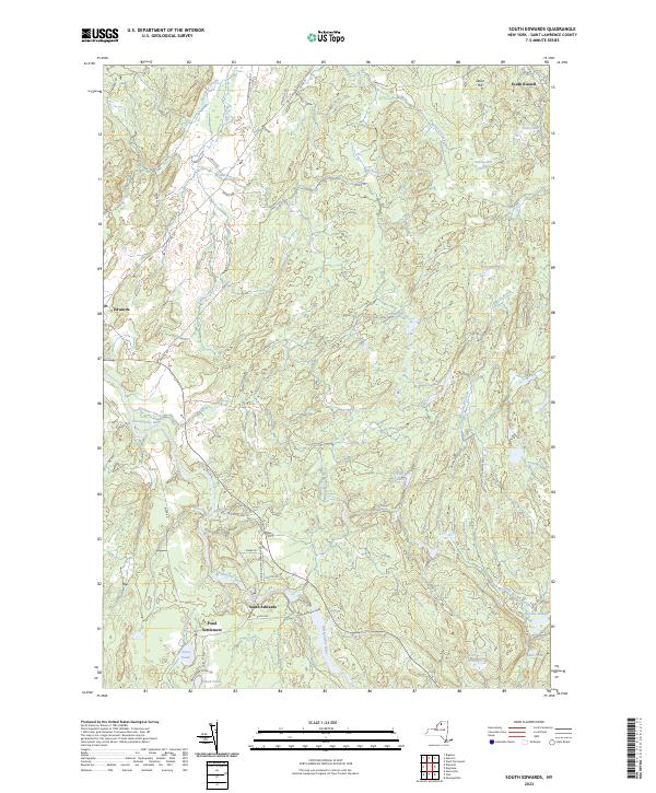 South Edwards, NY — USGS 7.5-minute topo (2023)