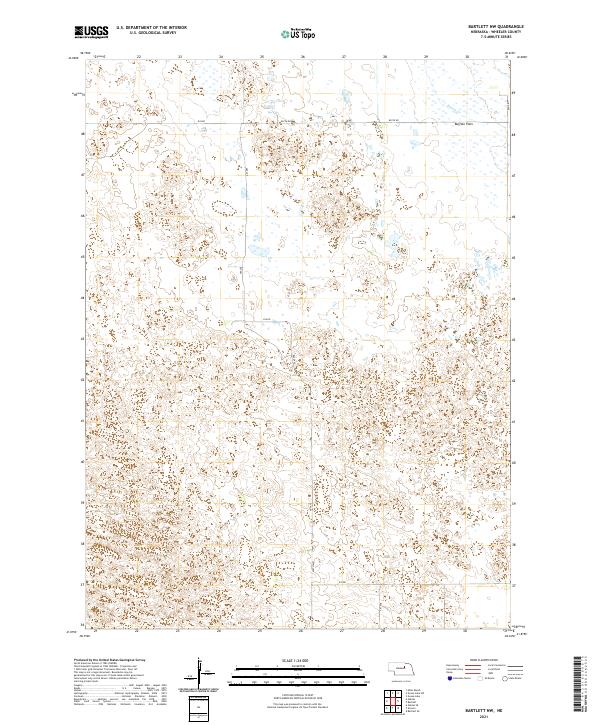Bartlett NW, NE — USGS 7.5-minute topo (2021)