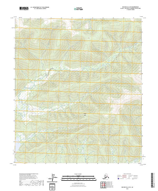 Big Delta A-2 SE, AK — USGS 7.5-minute topo (2024)