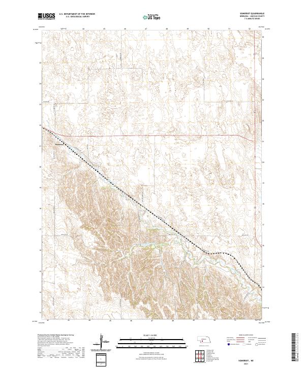 Somerset, NE — USGS 7.5-minute topo (2021)