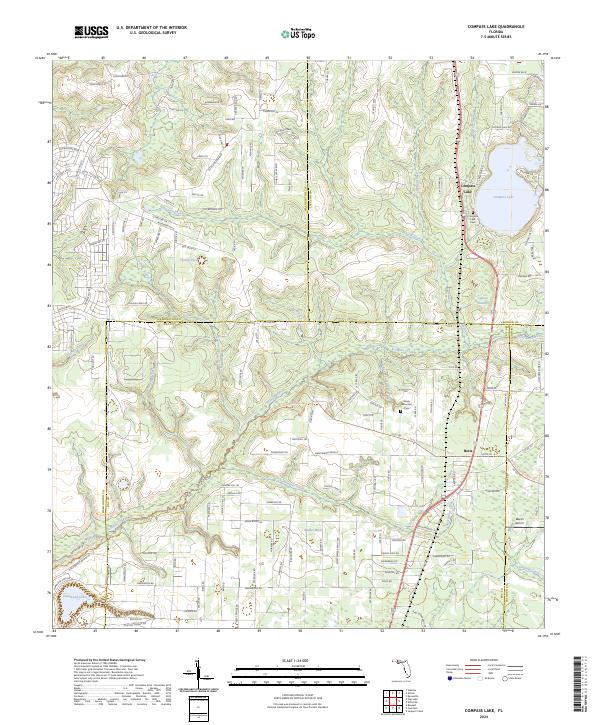 Compass Lake, FL — USGS 7.5-minute topo (2024)