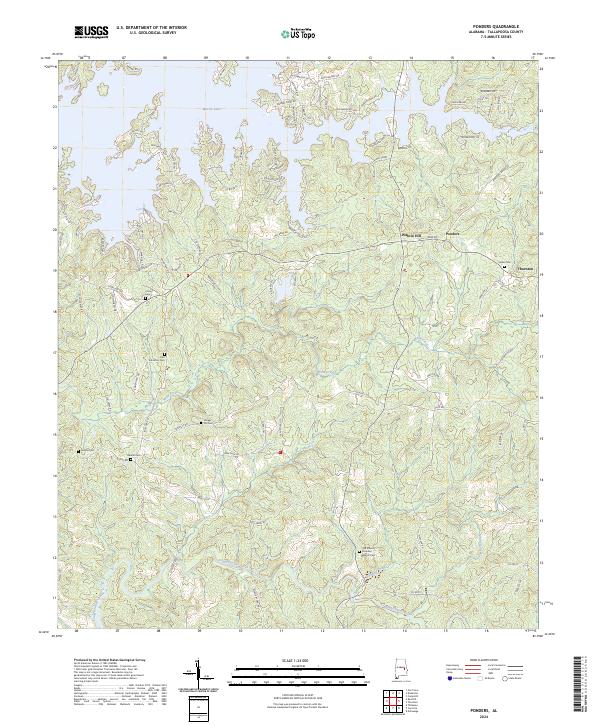 Ponders, AL — USGS 7.5-minute topo (2024)