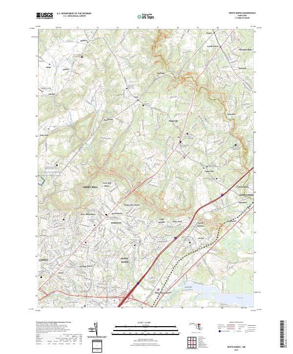 White Marsh, MD — USGS 7.5-minute topo (2023)