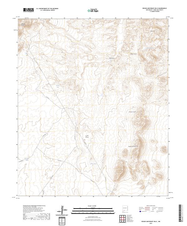 Rough and Ready Hills, NM — USGS 7.5-minute topo (2023)