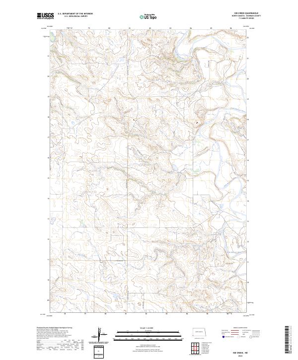 Kid Creek, ND — USGS 7.5-minute topo (2024)