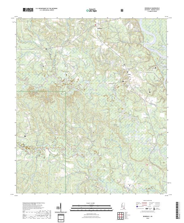 Benndale, MS — USGS 7.5-minute topo (2024)