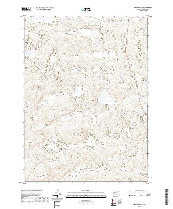 George Lake SE, NE — USGS 7.5-minute topo (2021)