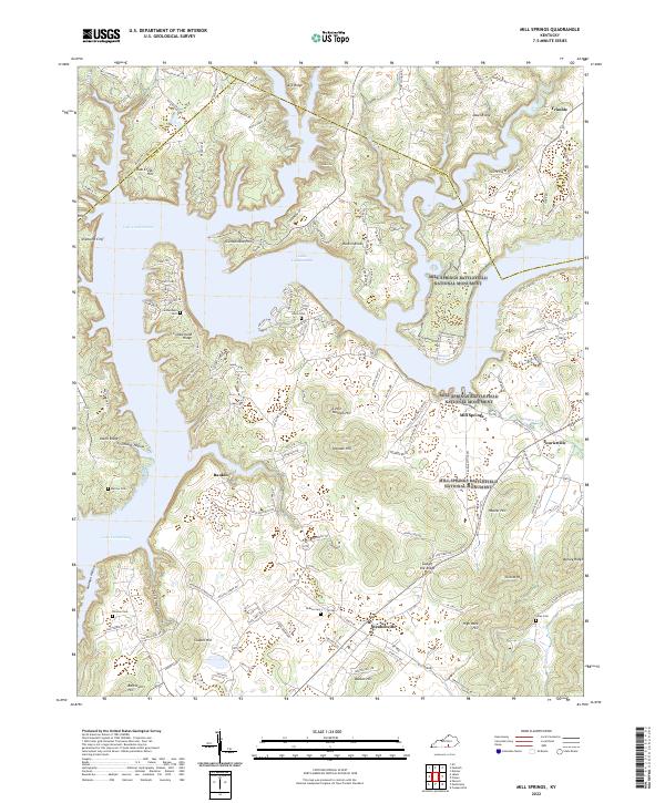Mill Springs, KY — USGS 7.5-minute topo (2022)