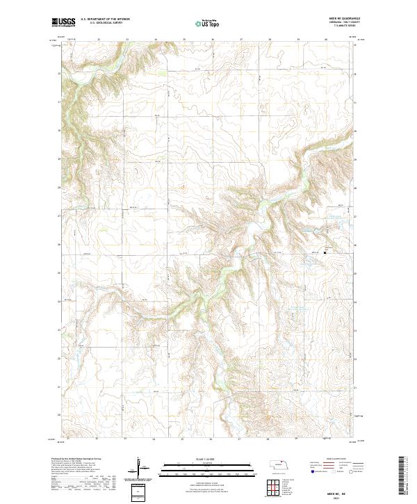Meek NE, NE — USGS 7.5-minute topo (2021)