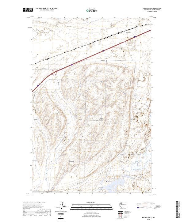 Karakul Hills, WA — USGS 7.5-minute topo (2023)