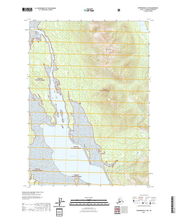 Petersburg D-4 SW, AK — USGS 7.5-minute topo (2021)