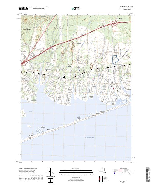 Eastport, NY — USGS 7.5-minute topo (2023)