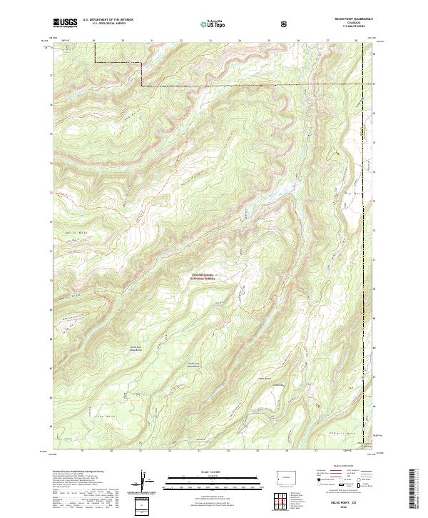 Kelso Point, CO — USGS 7.5-minute topo (2022)