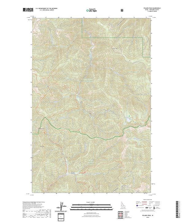 Polaris Peak, ID — USGS 7.5-minute topo (2024)