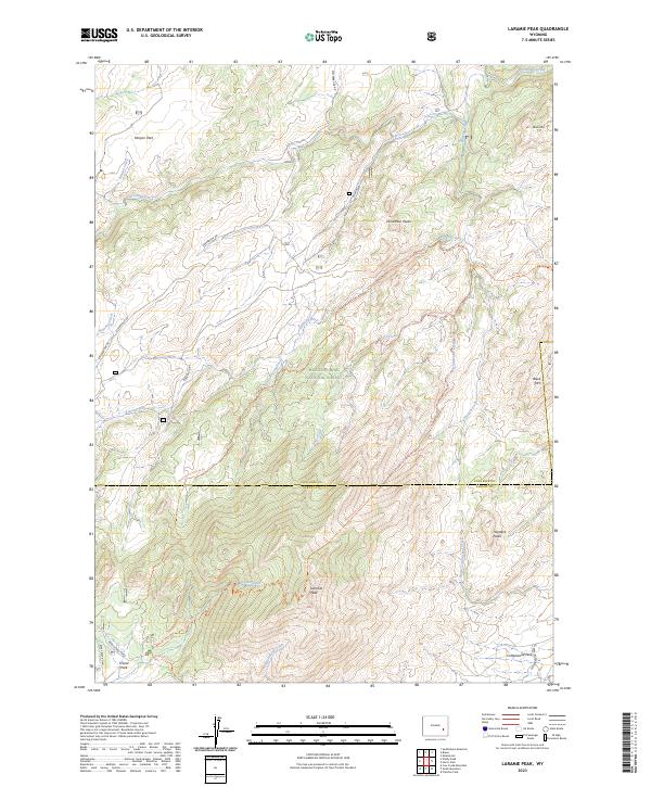 Laramie Peak, WY — USGS 7.5-minute topo (2023)