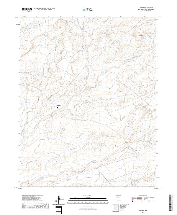 Kimbeto, NM — USGS 7.5-minute topo (2023)