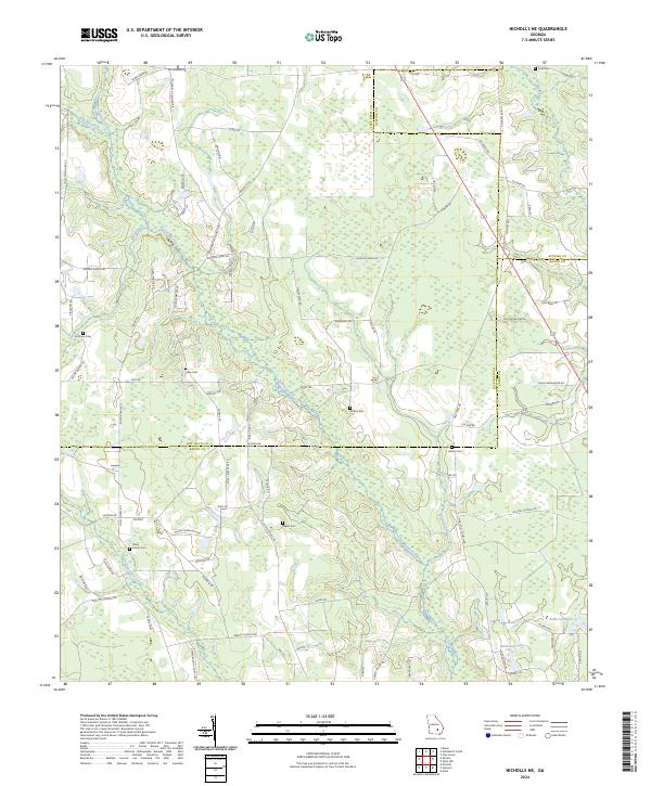Nicholls NE, GA — USGS 7.5-minute topo (2024)