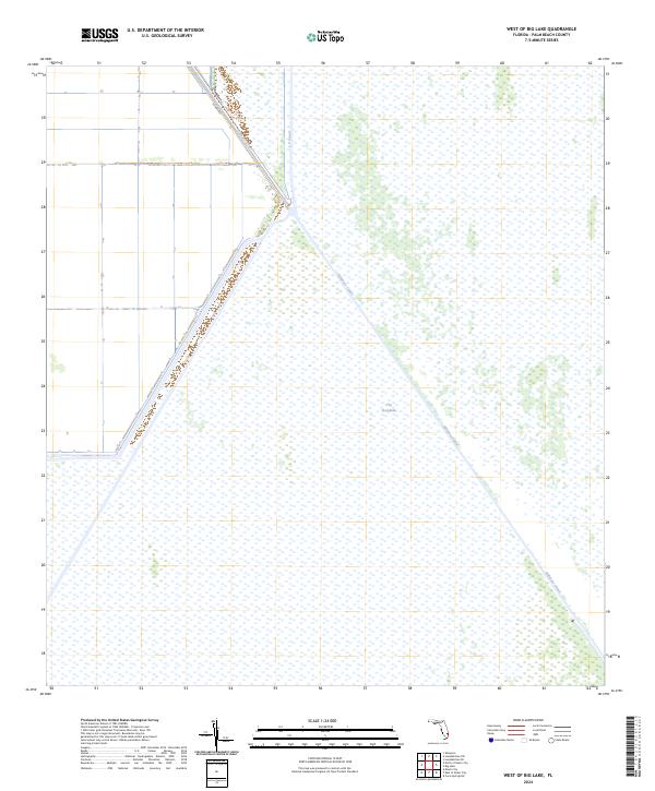 West of Big Lake, FL — USGS 7.5-minute topo (2024)