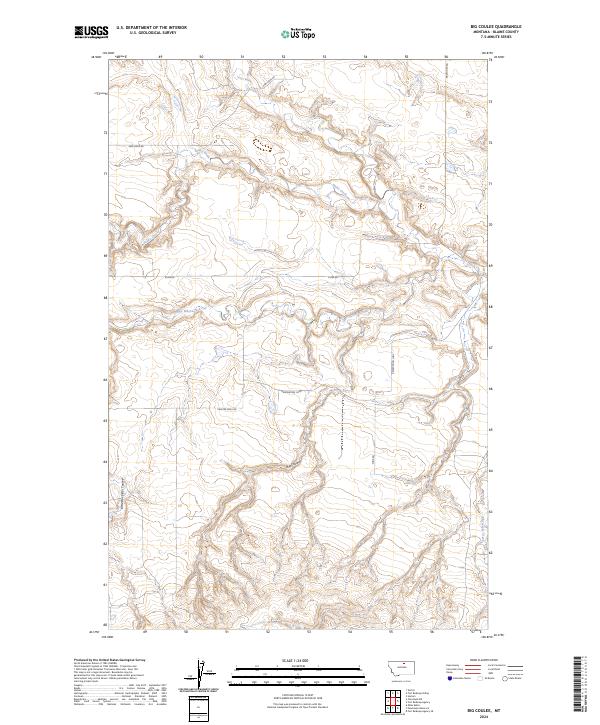 Big Coulee, MT — USGS 7.5-minute topo (2024)