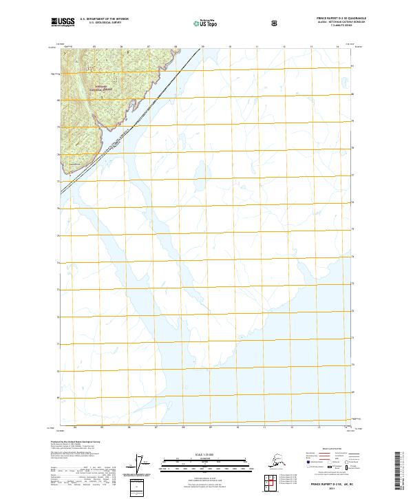 Prince Rupert D-2 SE, AK-BC — USGS 7.5-minute topo (2021)