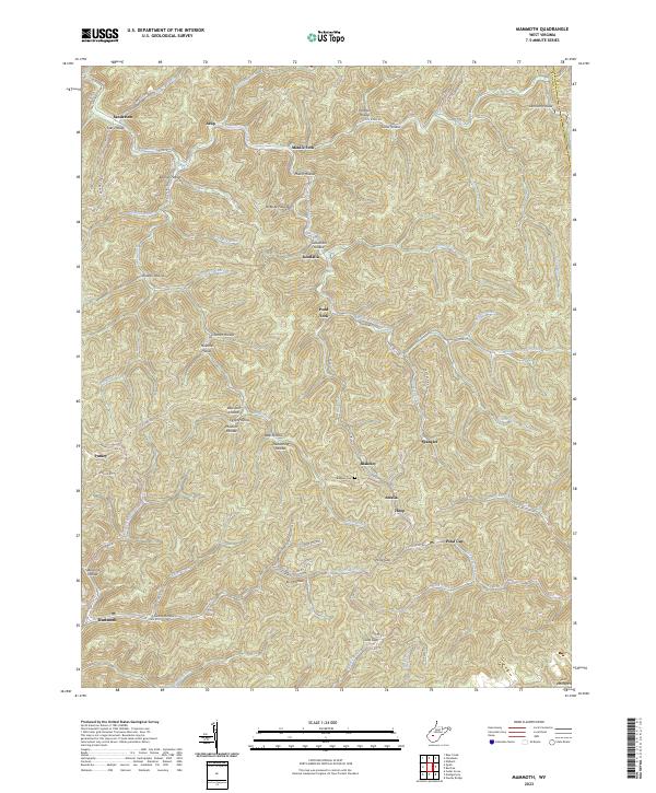 Mammoth, WV — USGS 7.5-minute topo (2023)