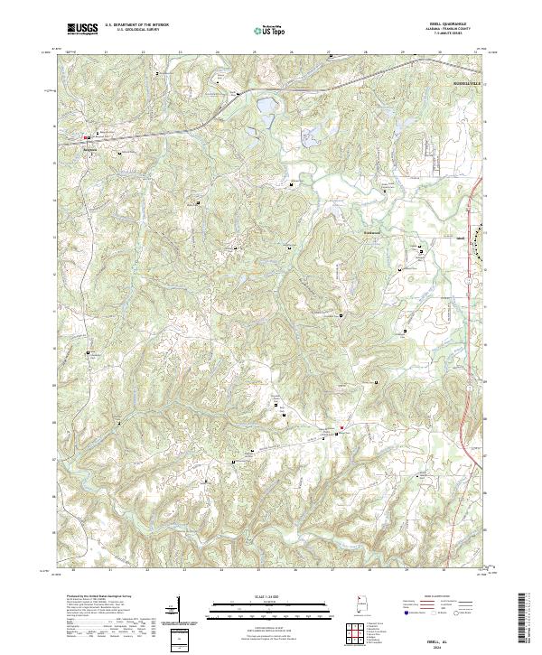 Isbell, AL — USGS 7.5-minute topo (2024)