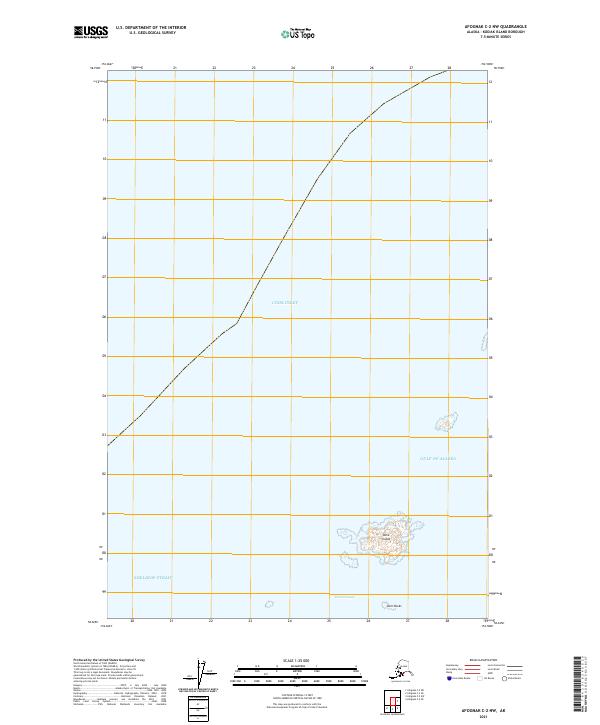 Afognak C-2 NW, AK — USGS 7.5-minute topo (2021)