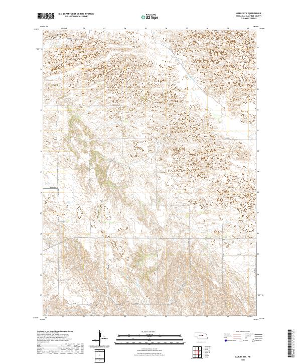 Gables SW, NE — USGS 7.5-minute topo (2021)