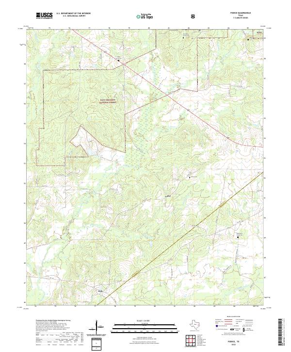 Fodice, TX — USGS 7.5-minute topo (2022)