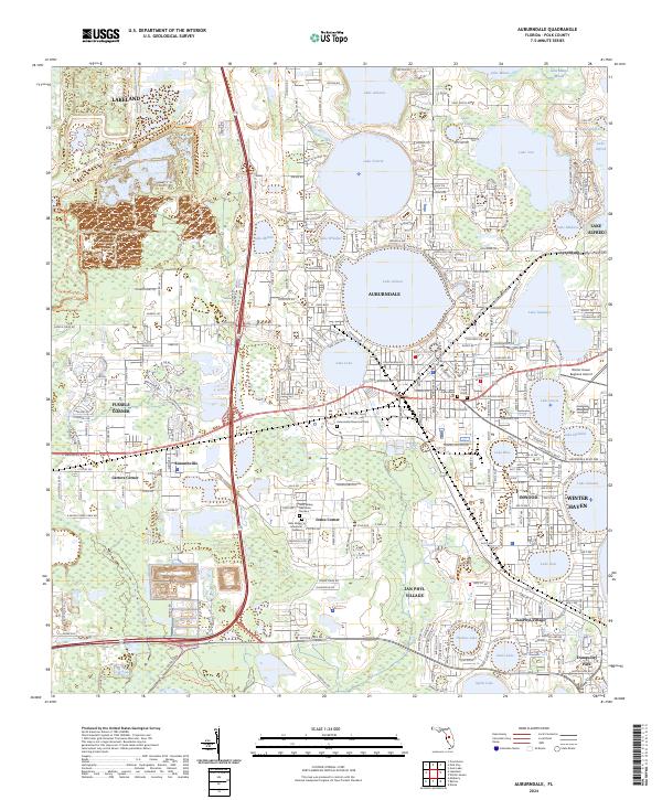 Auburndale, FL — USGS 7.5-minute topo (2024)