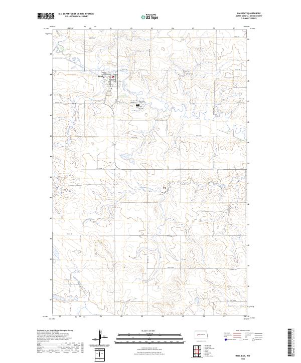 Halliday, ND — USGS 7.5-minute topo (2024)