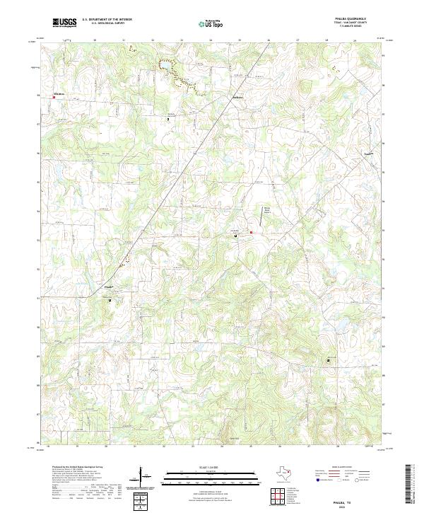 Phalba, TX — USGS 7.5-minute topo (2022)