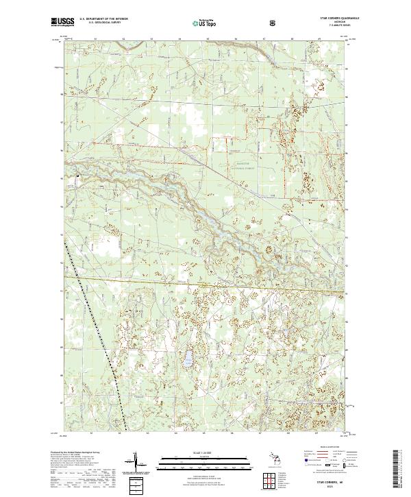 Star Corners, MI — USGS 7.5-minute topo (2023)