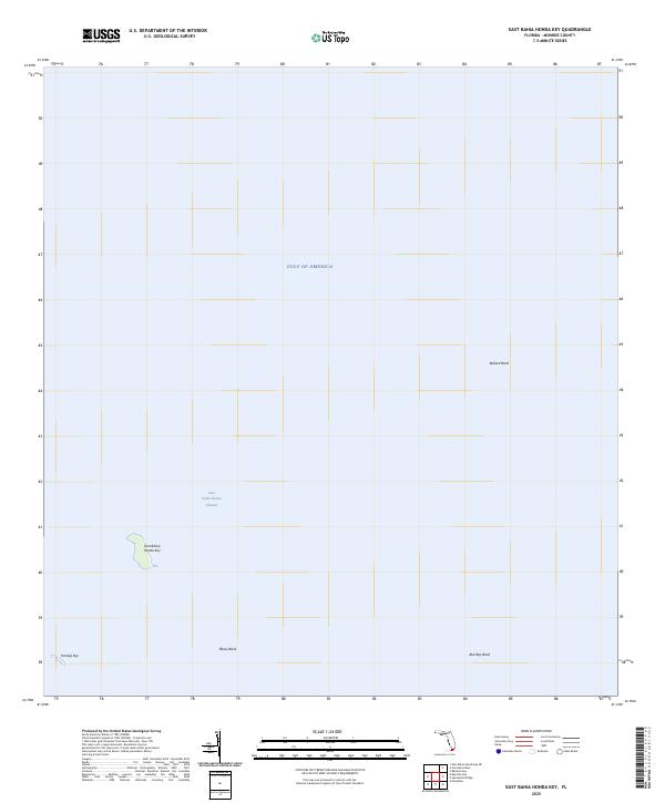East Bahia Honda Key, FL — USGS 7.5-minute topo (2025)