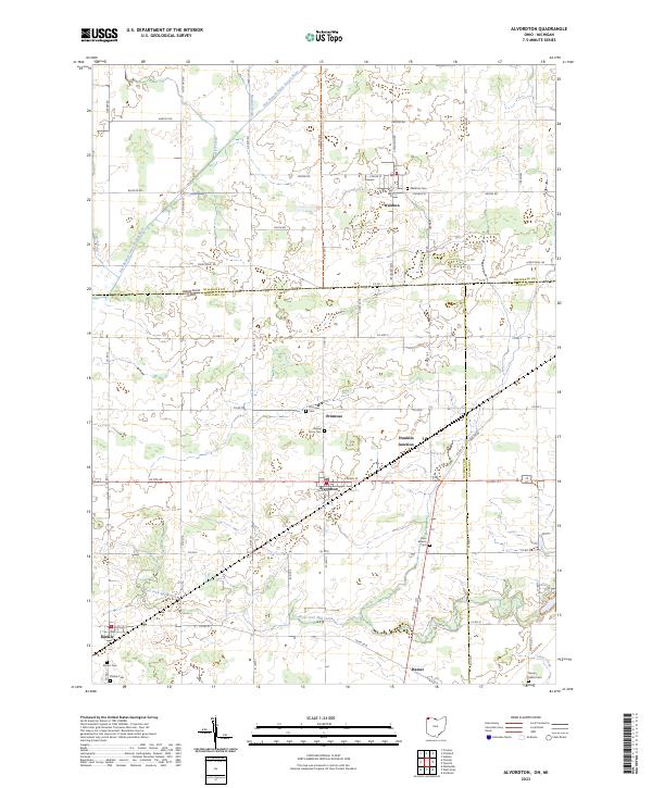 Alvordton, OH-MI — USGS 7.5-minute topo (2023)