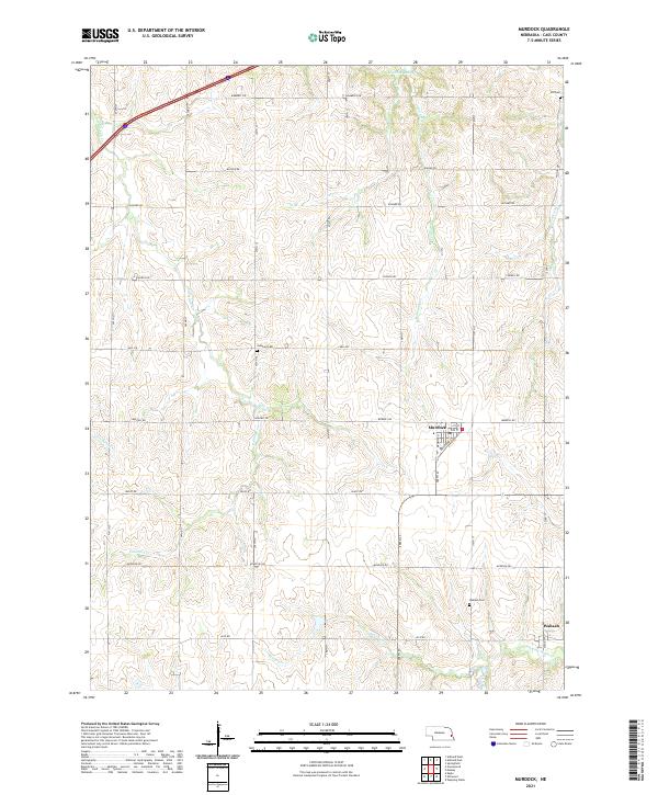 Murdock, NE — USGS 7.5-minute topo (2021)