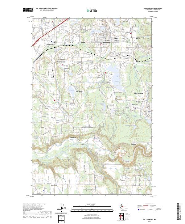 Black Diamond, WA — USGS 7.5-minute topo (2023)