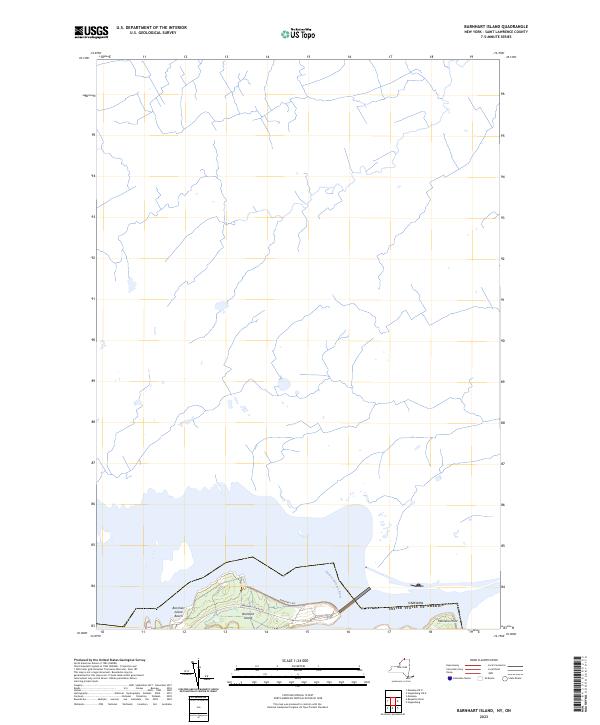 Barnhart Island, NY-ON — USGS 7.5-minute topo (2023)