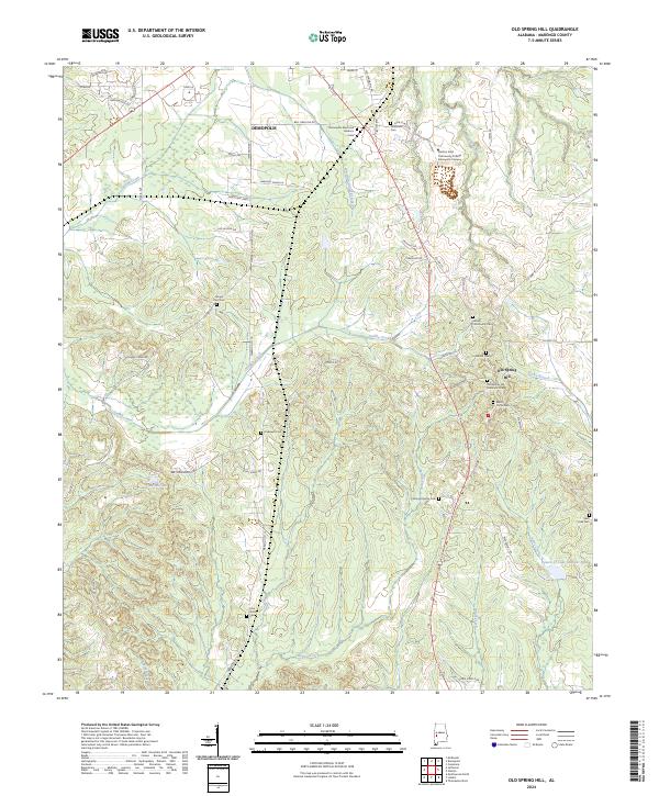 Old Spring Hill, AL — USGS 7.5-minute topo (2024)