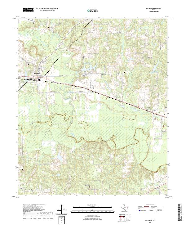 Big Sandy, TX — USGS 7.5-minute topo (2022)