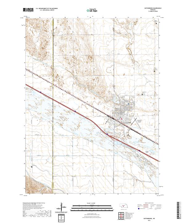 Gothenburg, NE — USGS 7.5-minute topo (2021)