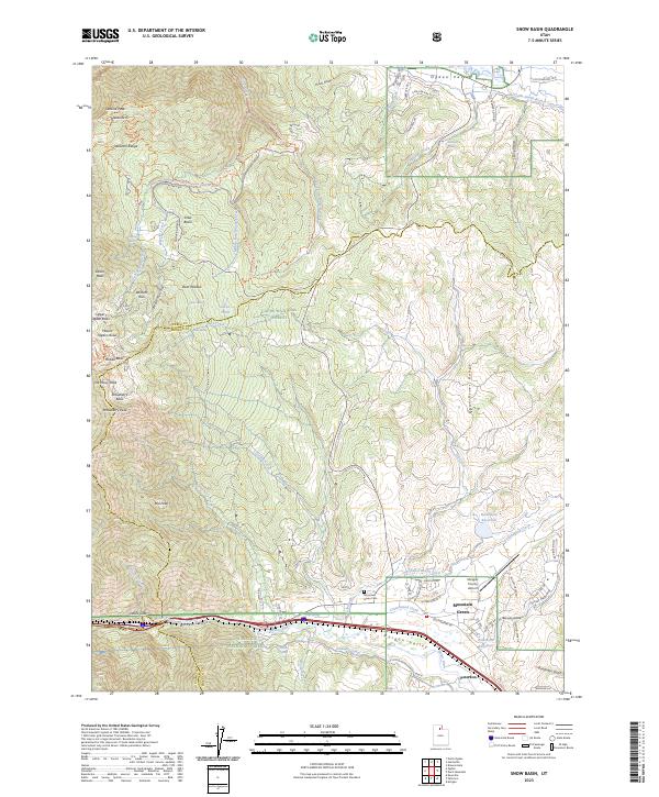 Snow Basin, UT — USGS 7.5-minute topo (2023)