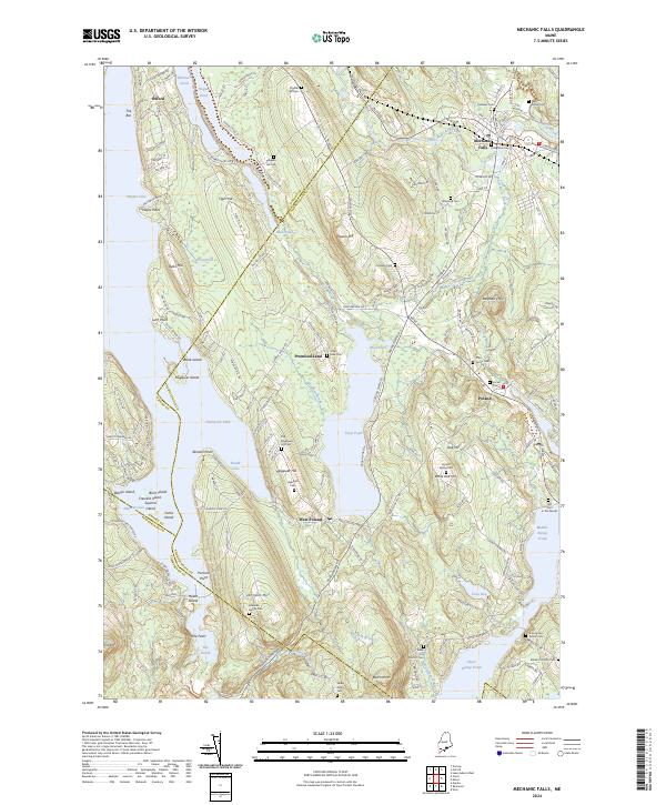 Mechanic Falls, ME — USGS 7.5-minute topo (2024)