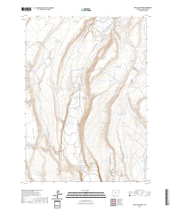 Rock Camp Draw, OR — USGS 7.5-minute topo (2024)