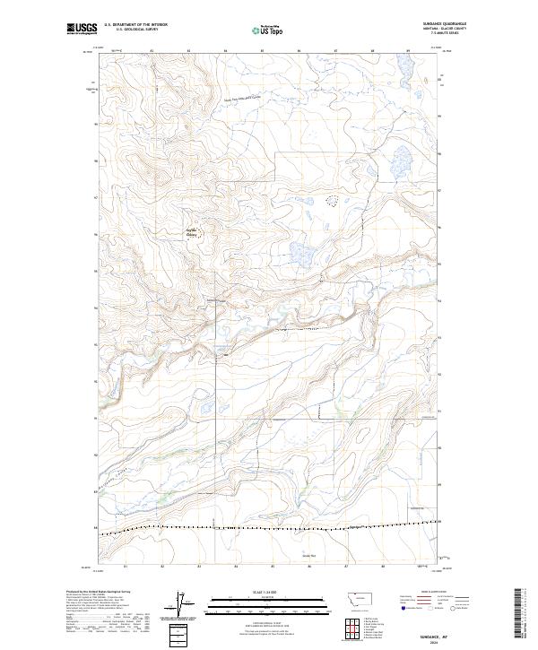 Sundance, MT — USGS 7.5-minute topo (2024)