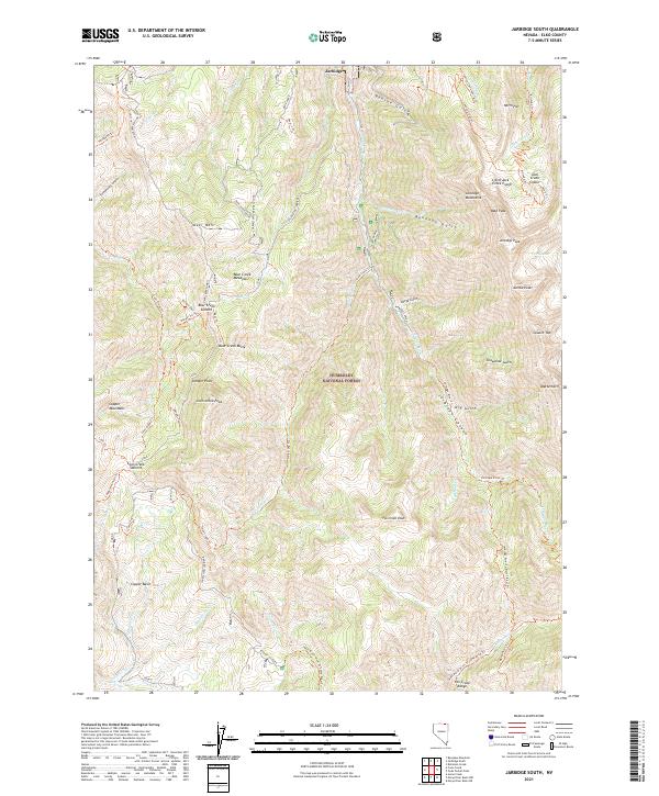Jarbidge South, NV — USGS 7.5-minute topo (2021)