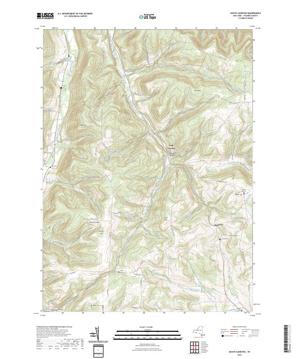 South Canisteo, NY — USGS 7.5-minute topo (2023)