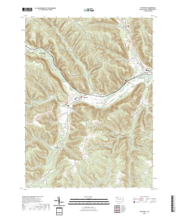 Pittsfield, PA — USGS 7.5-minute topo (2023)