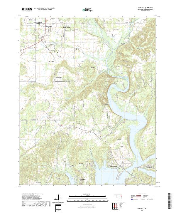 Park Hill, OK — USGS 7.5-minute topo (2022)