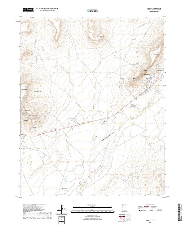 Polacca, AZ — USGS 7.5-minute topo (2021)